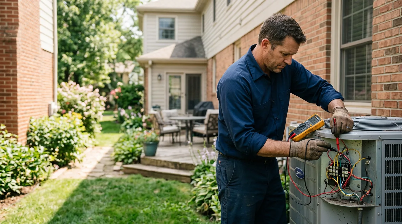 HVAC technician working near Cheat Lake, WV